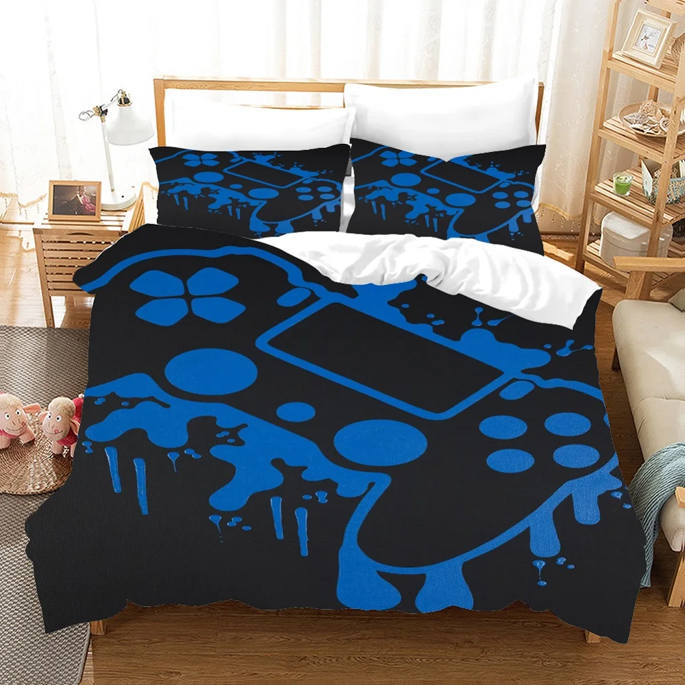 

Fashion HD Digital Print Game handle Bedding Sets Duvet Cover+ Pillowcase 2/3pcs Customized bed set US/AU/EU size