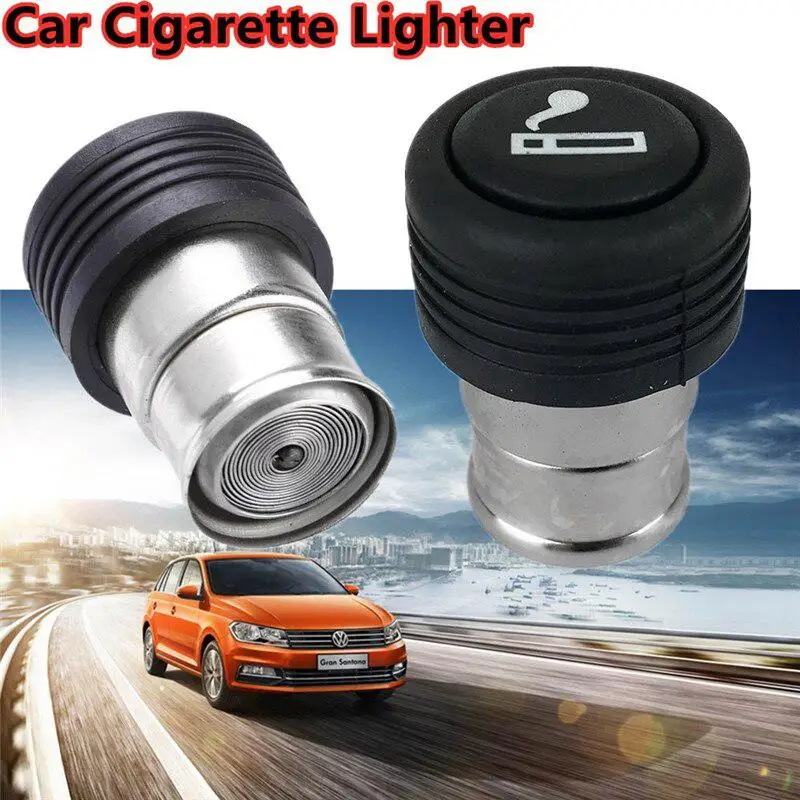 1 шт. Запасная кнопка для зажигалки автомобиля 12V с подогревателем в стиле аксессуаров для автомобилей.