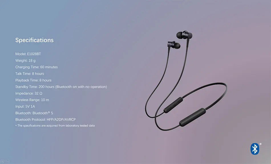 1 еще E1028BT Piston Fit Bluetooth 5,0 наушники-вкладыши, вкладыши с микрофоном Дистанционного Управления водонепроницаемые прочные эргономичные удобные наушники