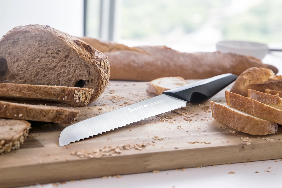 

Baltic Sea Series Bread Knife 8inch Pro Kitchen Knife German Stainless Steel Cheese Cake Cutter Knife