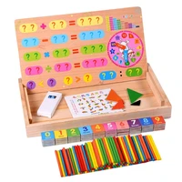 colorful math rods drawing learning toy montessori math sticks preschool educational toy counting sticks with chalk eraser d