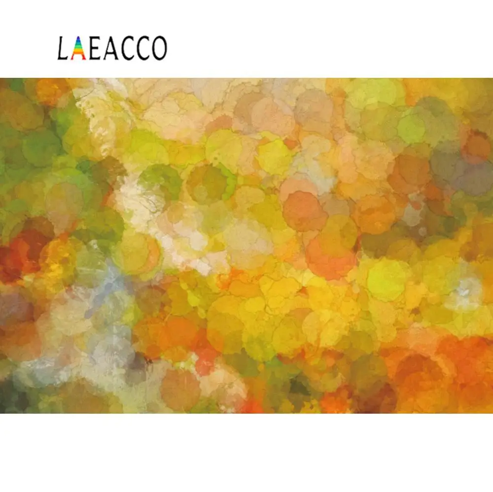 Laeacco Фэнтези с желтыми точками узор поверхность живопись обои Фотофон фон для