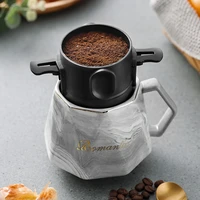portable coffee filter cup coffee maker filter funnel stainless steel drip coffee tea holder folding coffee appliance universal