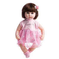 42cm high quality reborn baby doll silicone lifelike stuffed doll toy playmate figure toy for girls