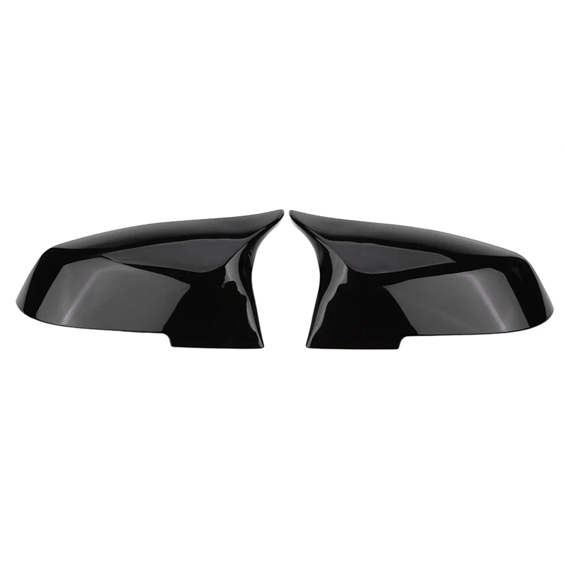 

For Bmw F20 F21 F87 M2 F23 F30 F36 X1 E84 Gloss Black Side Mirror Cover Cap Rearview -M4 Style(Bright Black)