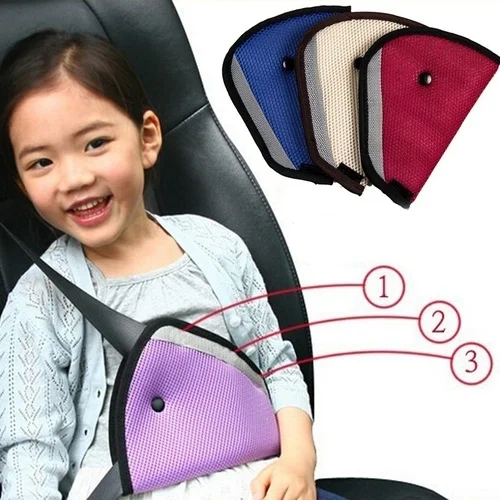 

Car Child Safety Cover Shoulder Harness Strap Adjuster Kids Seat Belt Clip Resistant Protect Car Safe Fit Seat Belt Sturdy