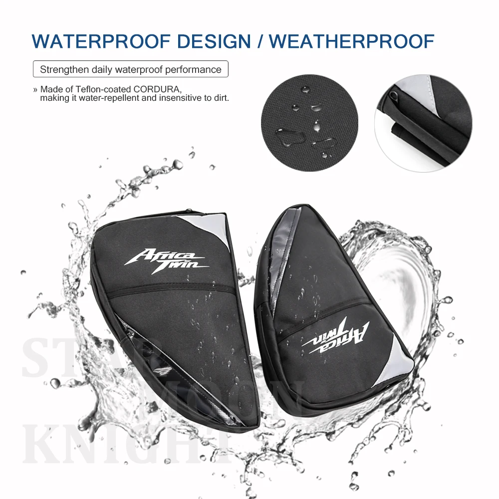 Водонепроницаемая сумка для мотоцикла Crash Bars ремонта инструментов Honda CRF1000L Africa Twin