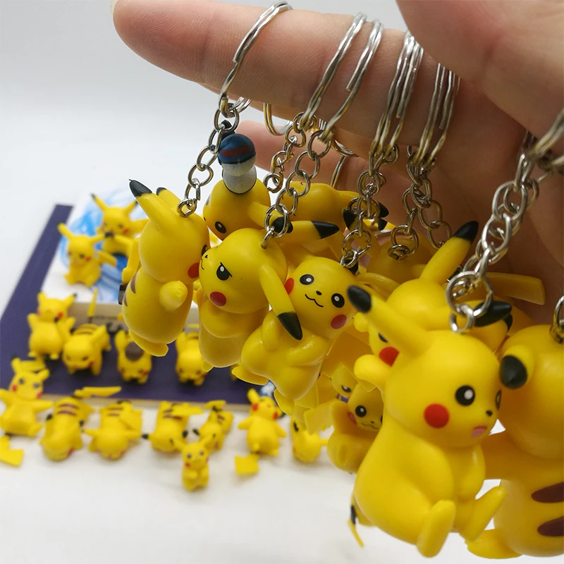 Кукла-Покемон TAKARA TOMY Пикачу сделай сам брелок для сумки подвеска экшн-фигурки