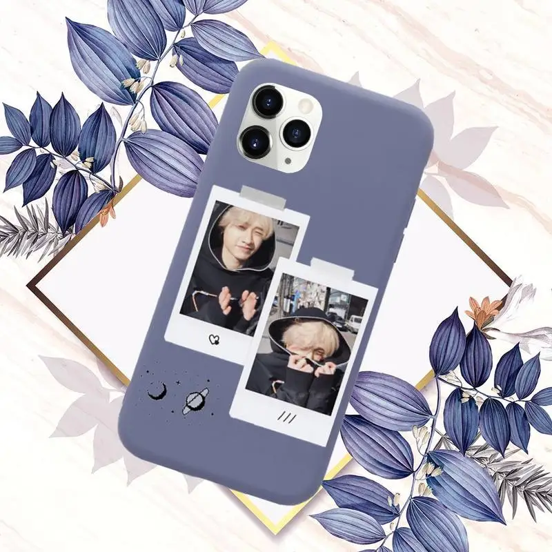 

Boy group stray kids kpop Phone Case Candy Color for iPhone 6 7 8 11 12 s mini pro X XS XR MAX Plus