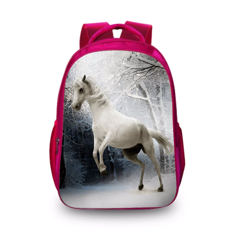 Рюкзак с 3D-принтом корабль и лошадь для мальчиков | Багаж сумки