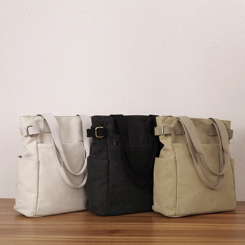 Новая женская Холщовая Сумка Женская на одно плечо для девушек японская