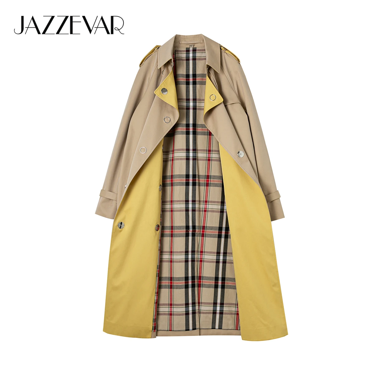 Женский Длинный непромокаемый тренчкот Ватерлоо цвета хаки верхняя одежда для