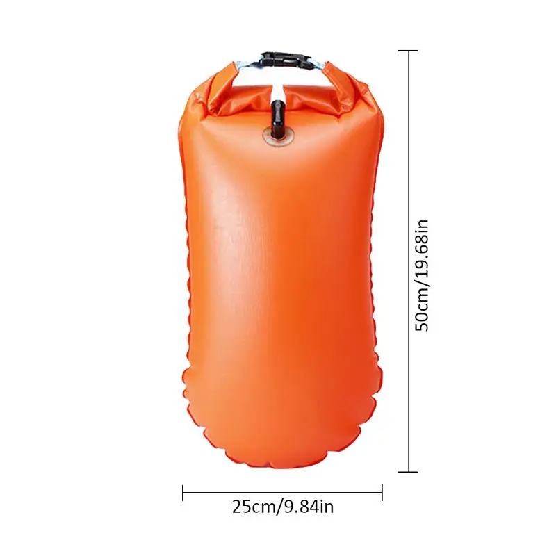 

New 15l Outdoor Waterproof Bag Dry Bag Inflatable Swimming Bag Floating Bag Storage Buoy Drifting Kayak Aviation River Hiking Ba