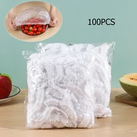 food grade elastic durable disposable plastic wrap saran wrap preservative film food grade 100pcs kitchen food storage covers
