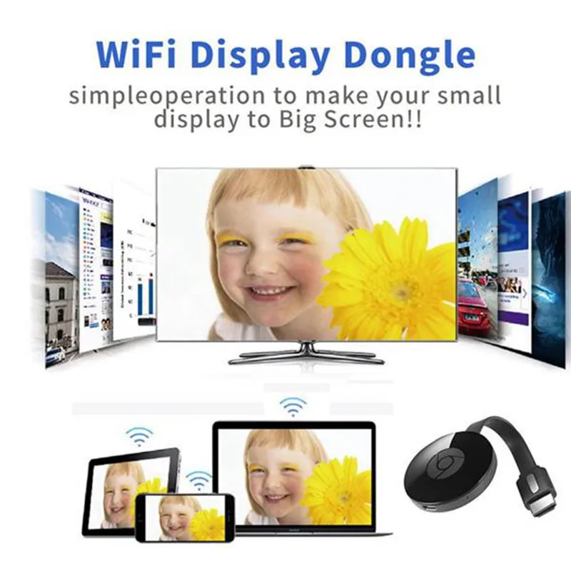 ТВ-палка для Netflix YouTube хромированная литая для Android tv Miracast chromecast HDMI дисплей ключ против anycast