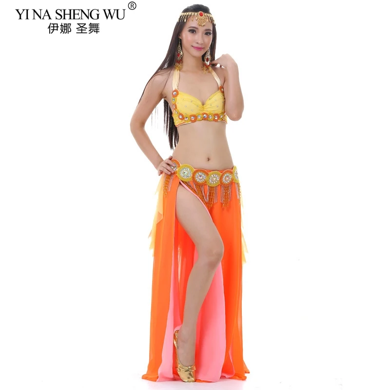 Новинка женский костюм для танца живота индийские восточные комплекты