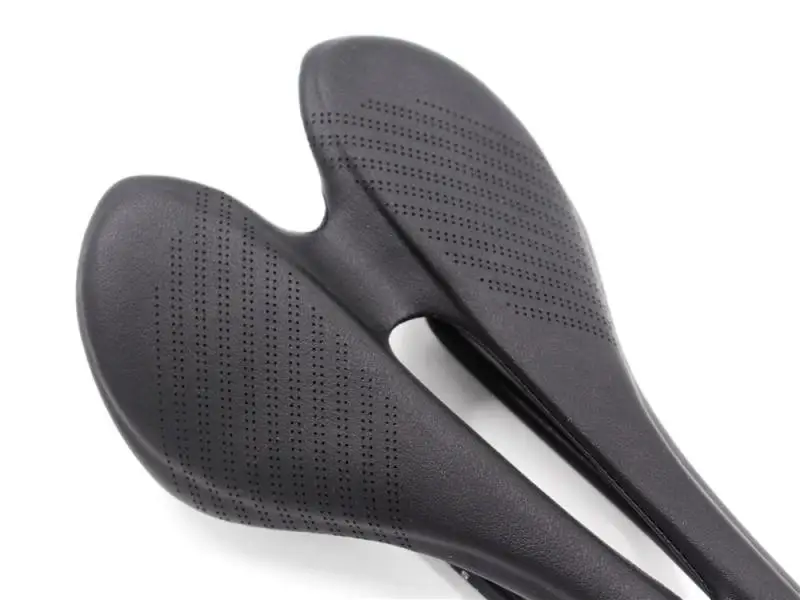 Ажурное дышащее велосипедное седло EC90 удобное для горного велосипеда кожаное -