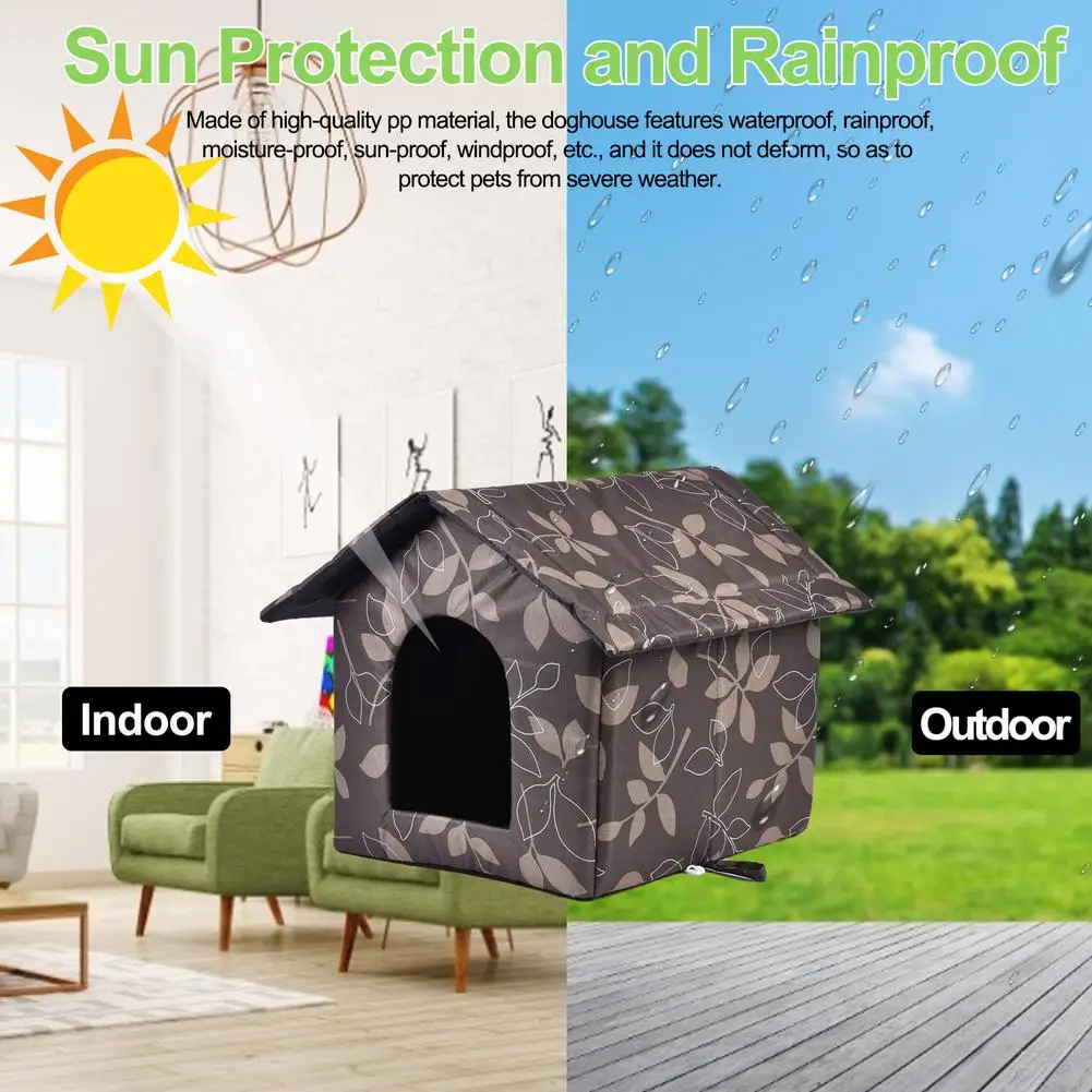 

Новые товары для домашних животных, теплый водонепроницаемый уличный домик для кошек, домик для домашних животных, домик для собак, будка, у...