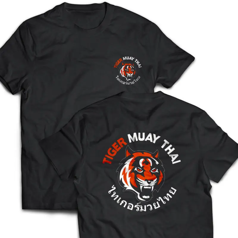 Новинка боксеры Tiger Muay Thai с боевым искусством черная футболка размером от S до 3Xl