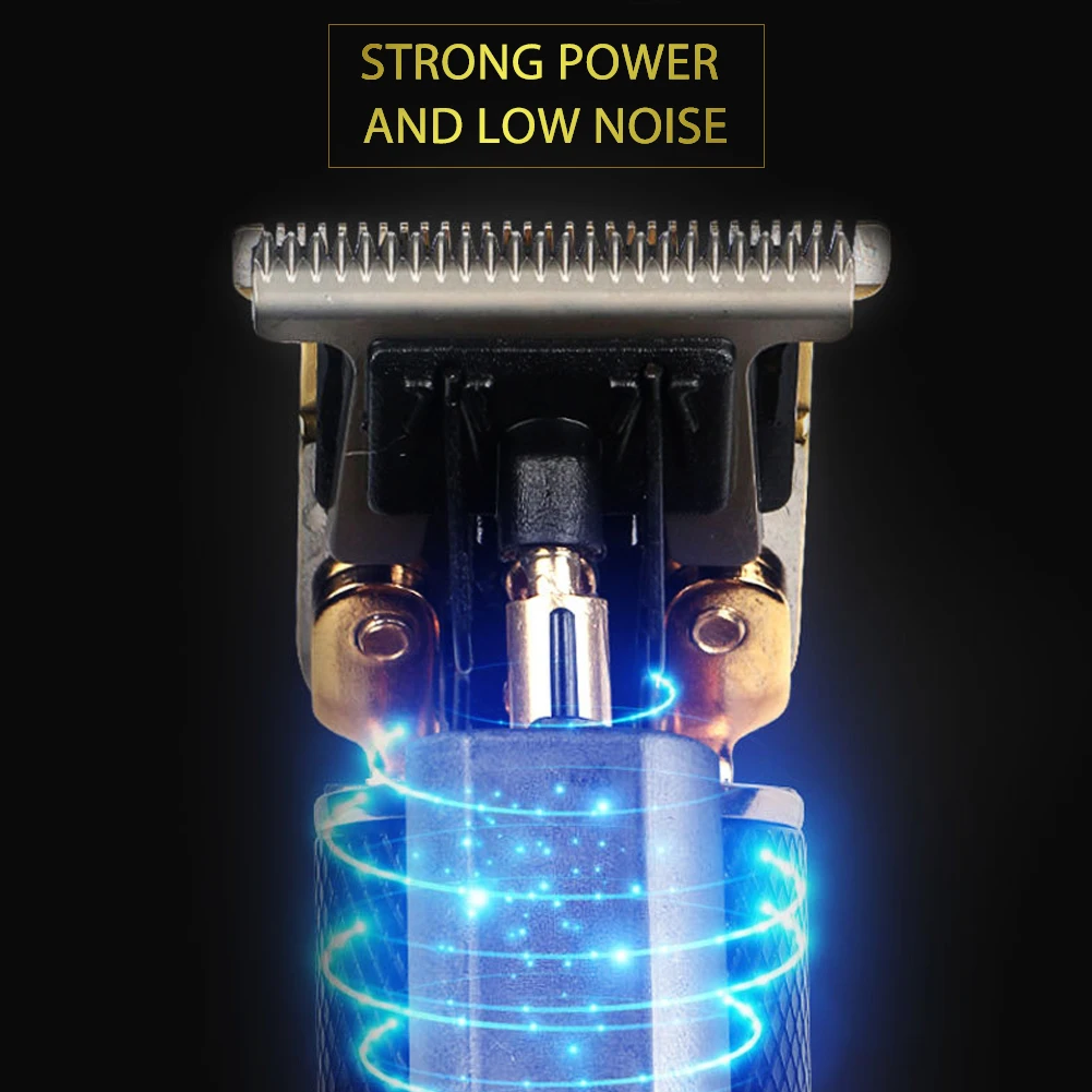 

Electric T Head Hair Clipper Wireless Trimmer Engraving Marks Electric Scissors Trim And Push White Hair Salon Scissors Trimmer