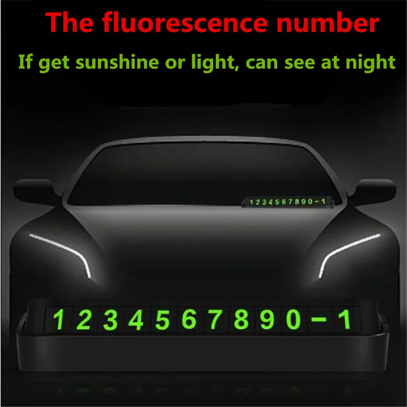 【New】1PC автомобильный Стайлинг Временная парковочная карта телефонная карточка