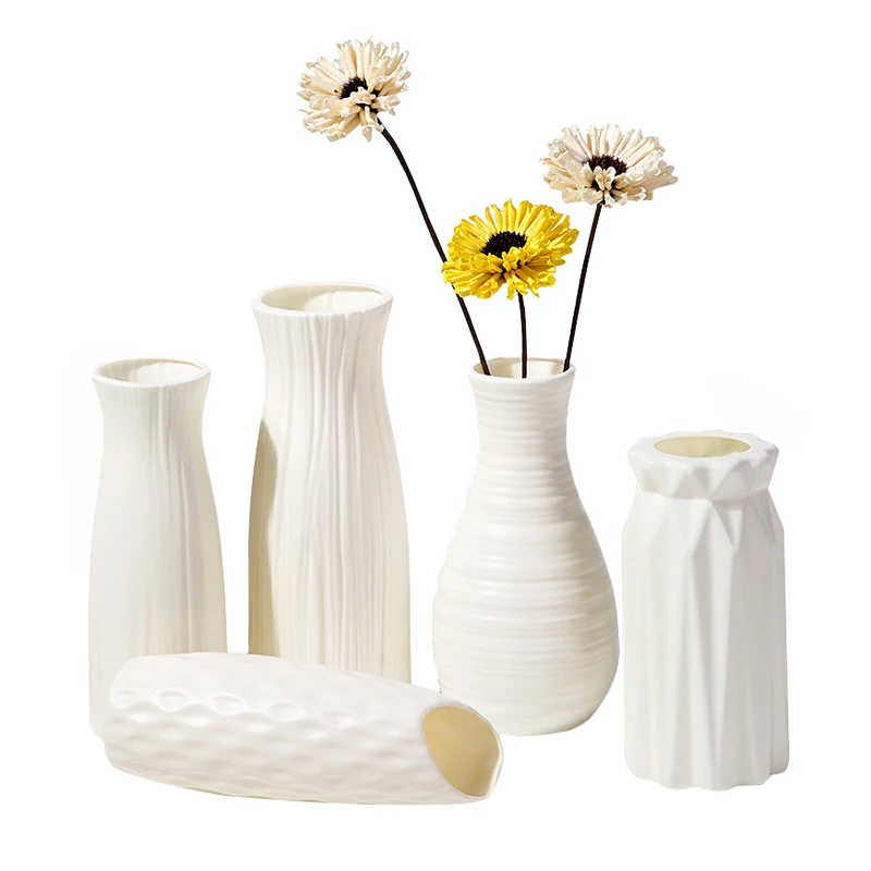Скандинавские вазы декоративные для дома Имитация керамической пластиковые