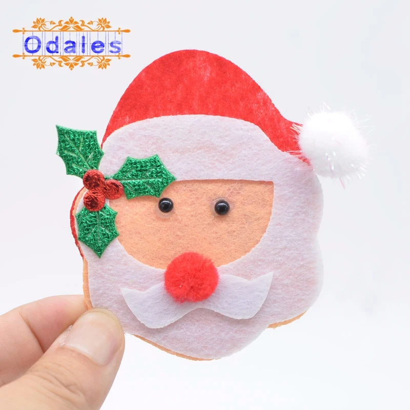 6 шт./лот большой Санта Клаус Ангел Снежинка перчатки пошив на аппликации поделки