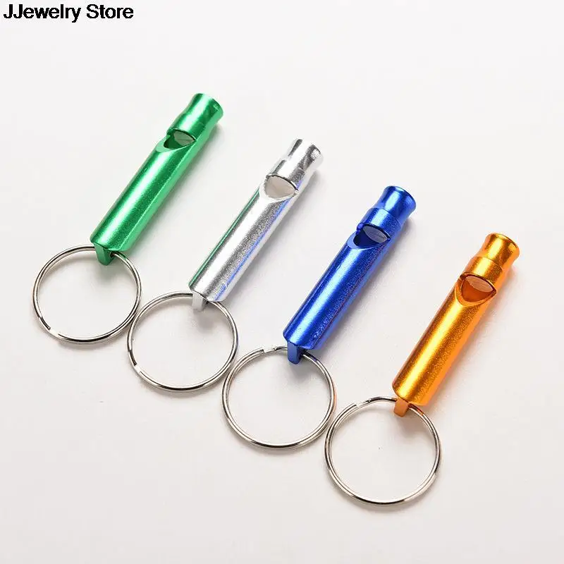 hot l Safety Sport Camping Hunting Arrival Aluminum Alloy Whistle Keyring Keychain Mini For Outdoor Emergency Surviva | Украшения и