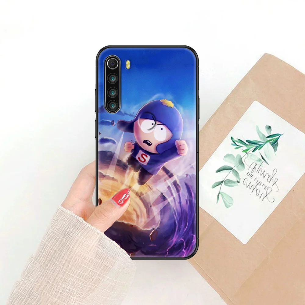 

park-cartoon -south lovely Phone case For Xiaomi Redmi Note 7 7A 8 8T 9 9A 9S K30 Pro Ultra black luxury bumper trend funda