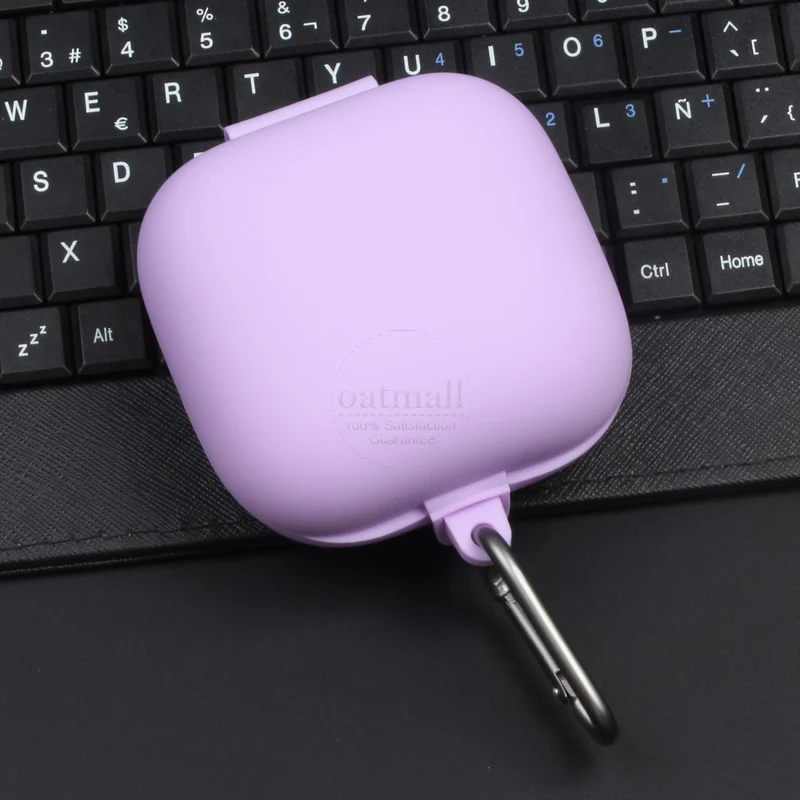 Purple Матовый Мягкий силикон для Apple Beats Powerbeats Pro Чехол для зарядки рукав беспроводные наушники защитные аксессуары для кожи - Цвет: Purple