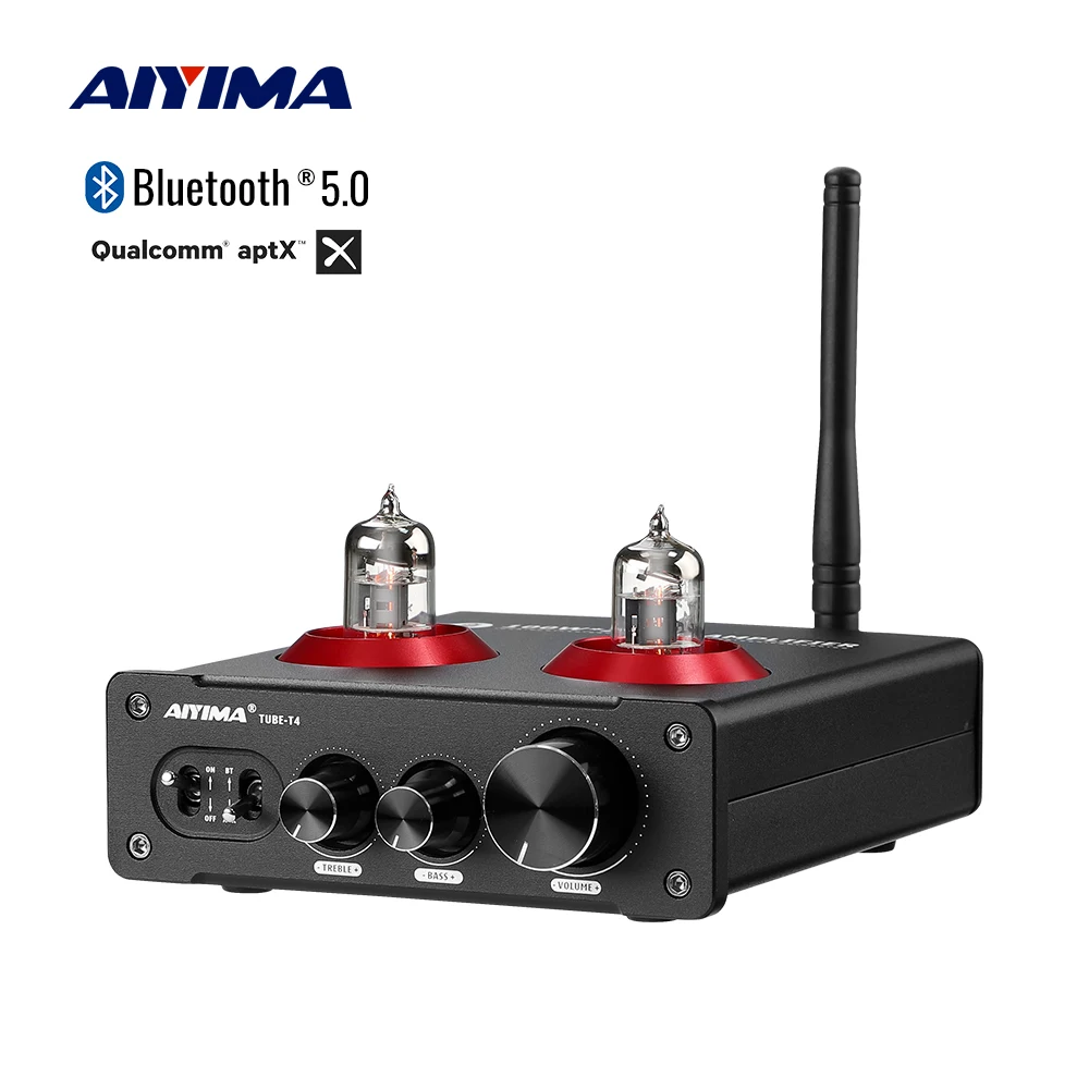 AIYIMA Bluetooth 5 0 трубчатые усилители 100 Вт 6J1 трубчатый Предварительный усилитель