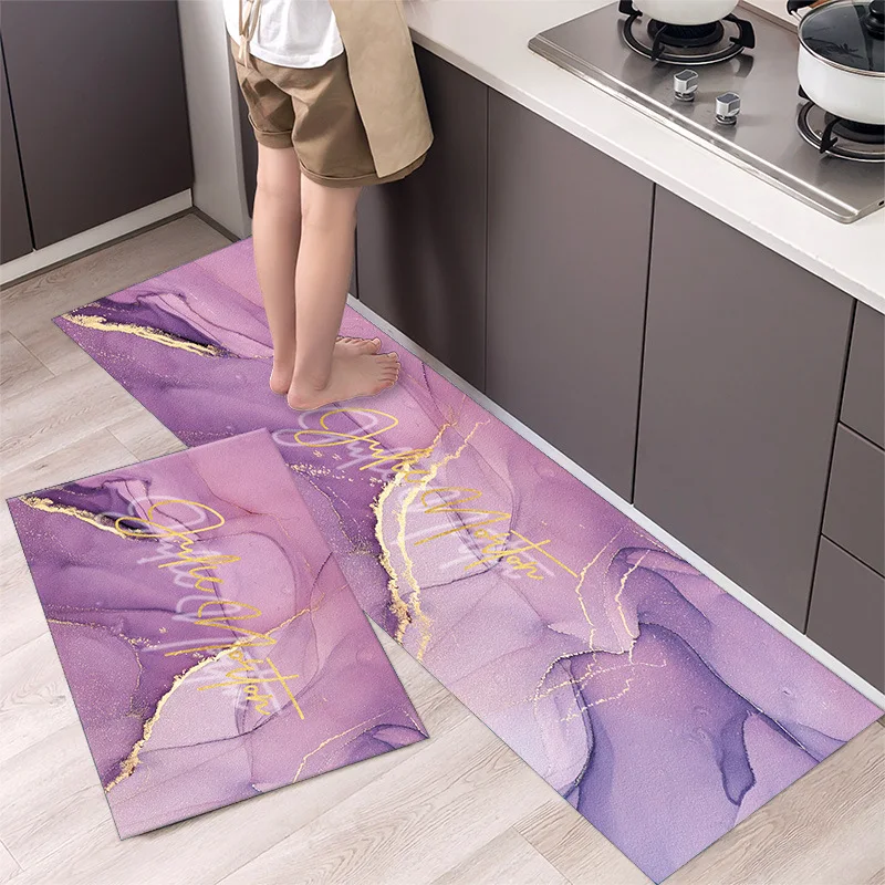 

Fashionable Simple Nordic Style Kitchen Floor Mat Household Carpet Long Strip Door Mat Modern Home Decor