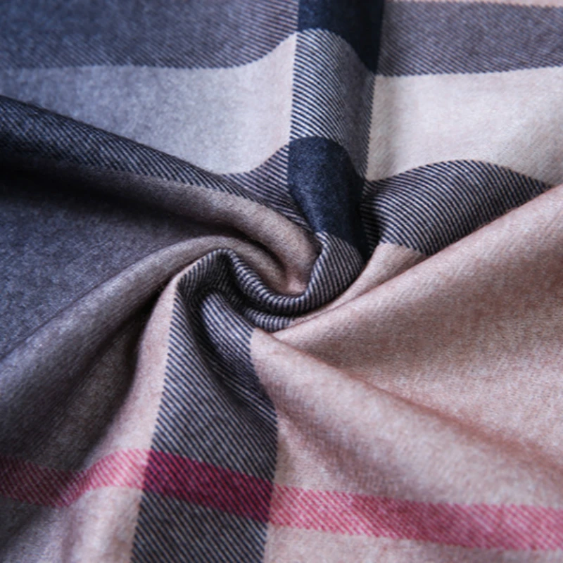 2019 градиентные клетчатые женские элегантные толстые шарфы зимние манто женский