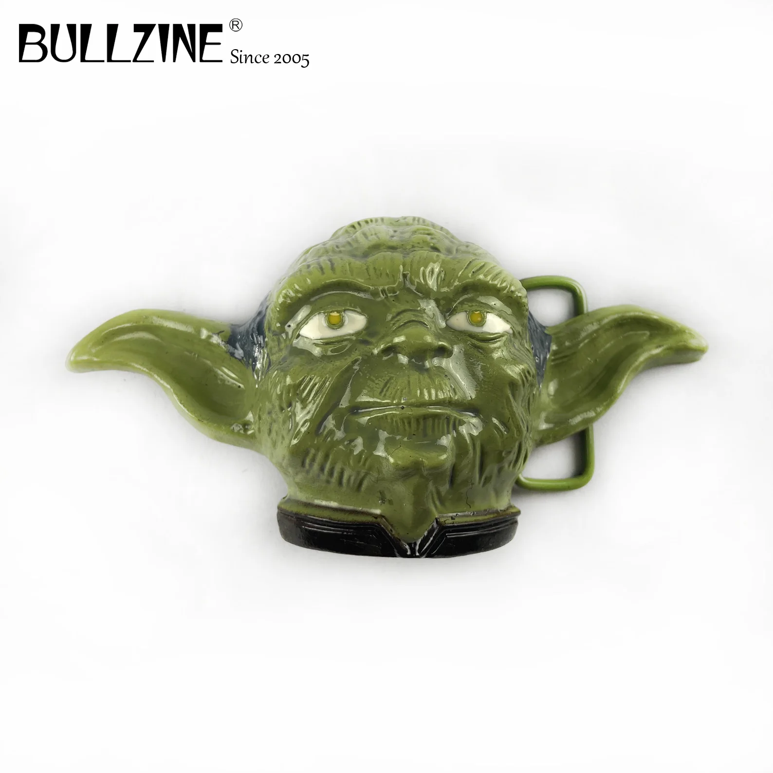 Оптовая продажа пряжка для ремня Bullzine из цинкового сплава с зеленым покрытием