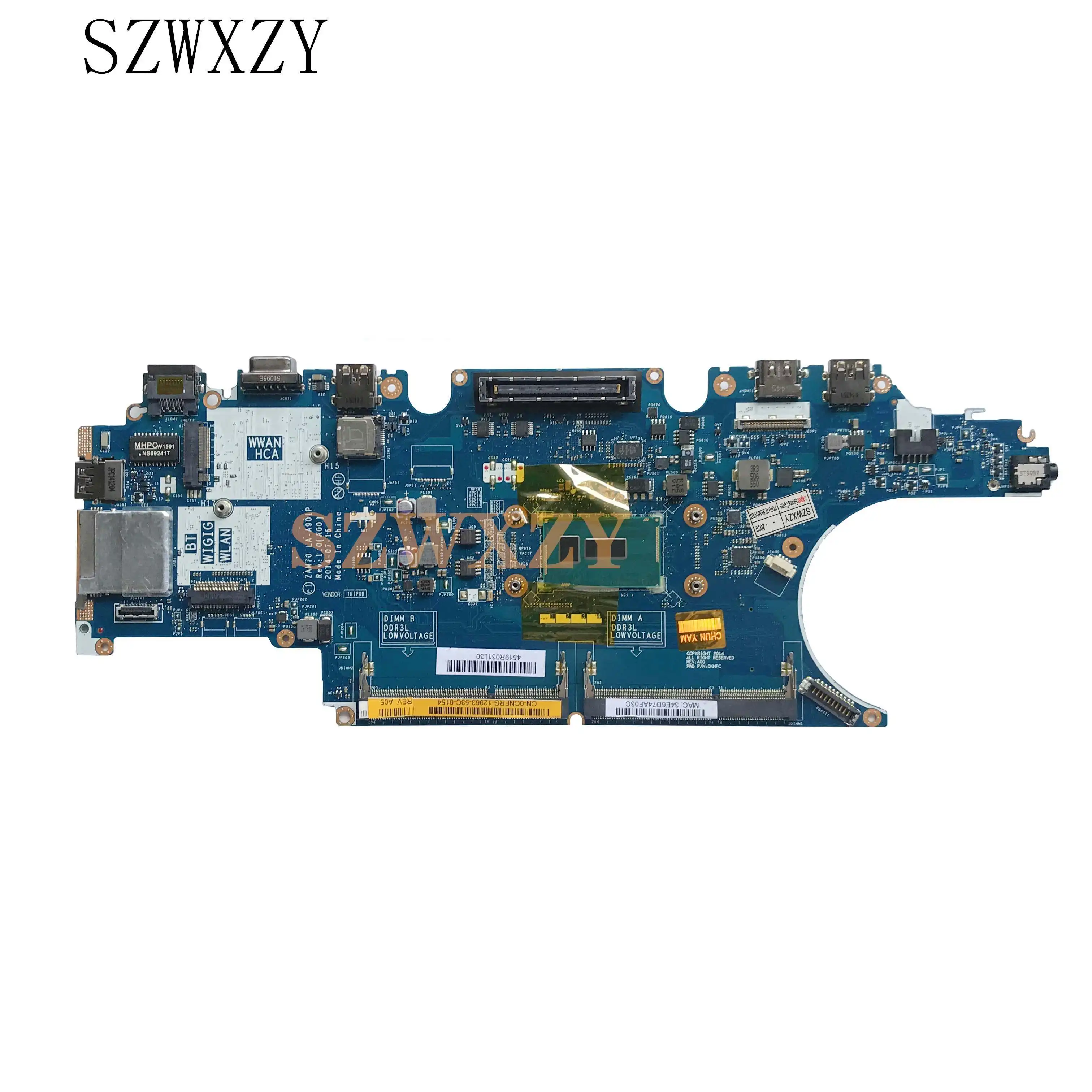 SZWXZY для Dell E5450 материнская плата портативного компьютера с SR23V I7 5600U Процессор CN