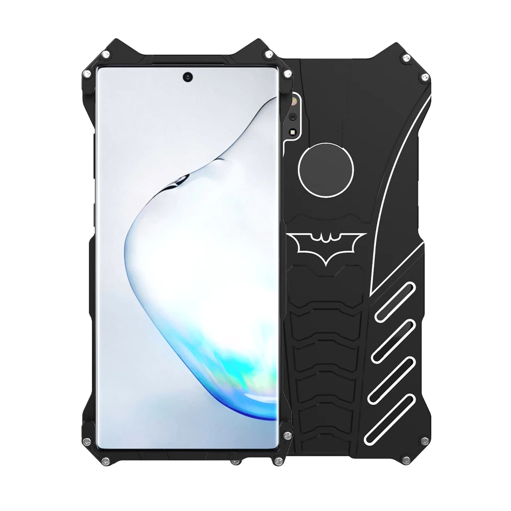 R-JUST Bat Armor Heavy Dust Rugged Phone Case For Samsung Galaxy Note 10 Plus 5G A8 Metal Case For Galaxy S10 5G S9 Cover images - 6