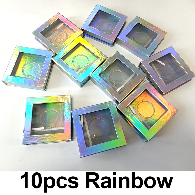

OKAYLASH Wholesale Eyelash Magnetic Box Round Square Diamond Lashes Packaging Case Storage Tray Empty Eyelashes Packing Boxes