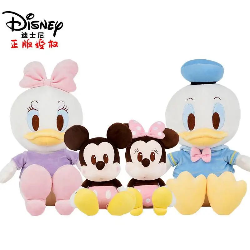 

Genuine Disney Plush Toy Mickey Minnie Doll 30cm/46cm/66cm Cute Creative Donald Duck Daisy Mickey Mouse Doll Gift