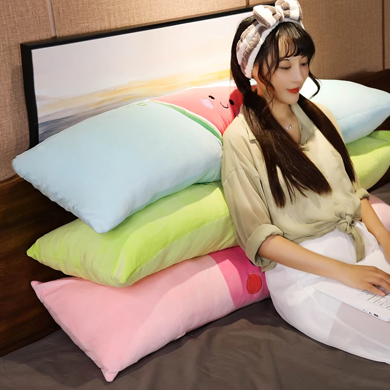 Мягкая эластичная ткань длинная подушка Товары для дома прикроватная девушки