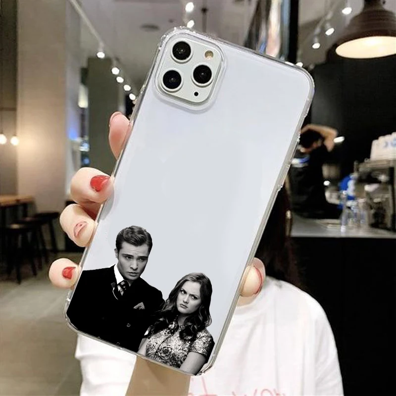 

Cute Gossip Girl Love Best Friends Funda Phone Case For iPhone12 12MINI 11 Pro MAX 7 6 8 6S Plus XS XR X Clear Transparent Soft