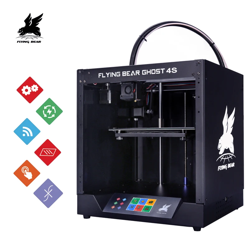 Доставка из России Flyingbear Ghost4S 3d принтер Полный металлический каркас DIY комплект с