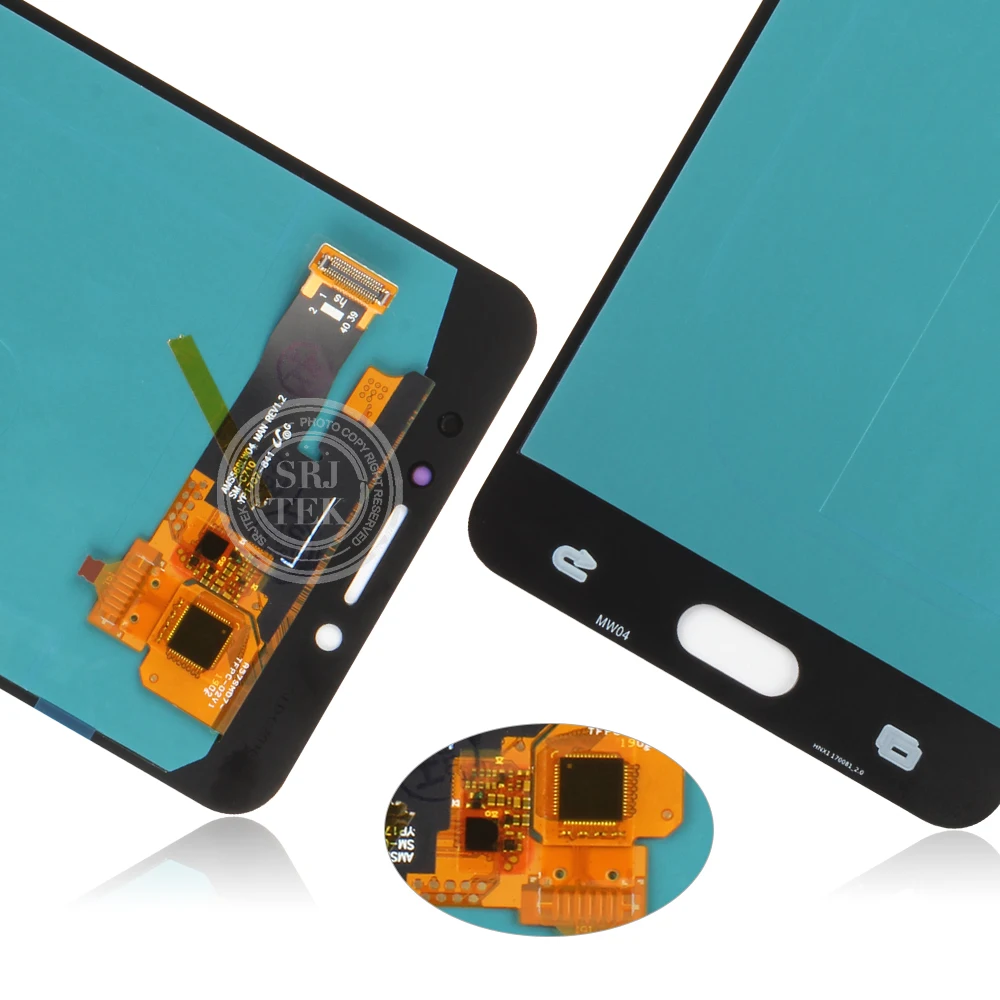 OLED/TFT для SAMSUNG Galaxy C7 Pro Дисплей LCD сенсорный дигитайзер Датчик Стекло в сборе рамка
