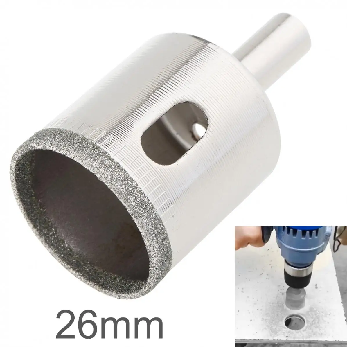 26 мм сверла с алмазным покрытием кольцевая пила сверло Набор инструментов Стекло