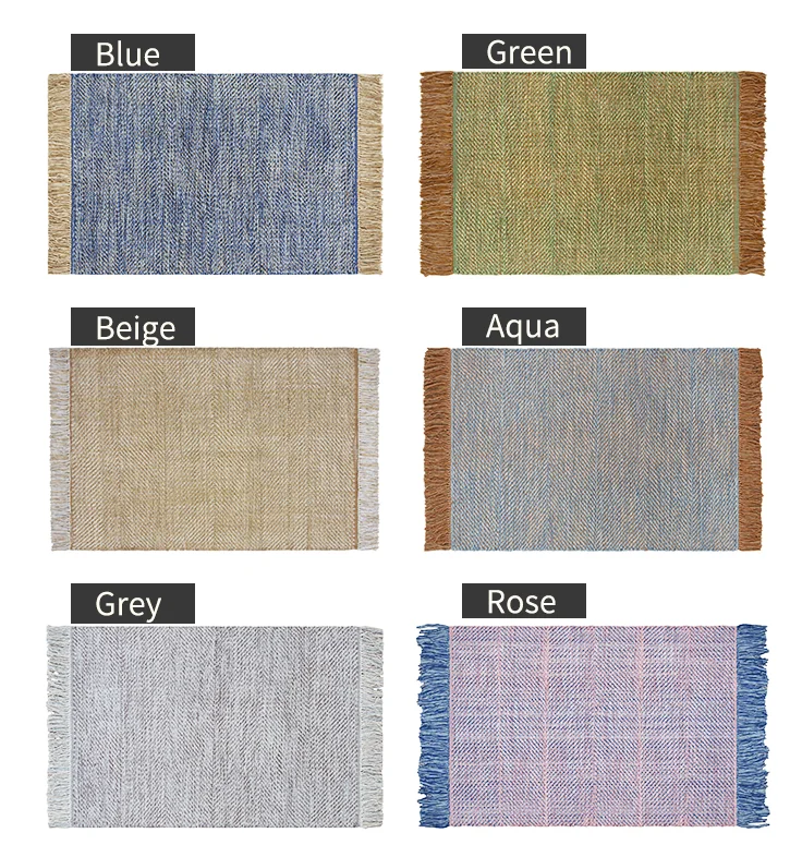 Ковер с бахромой ручной работы для дивана гостиной спальни ковер из окрашенной