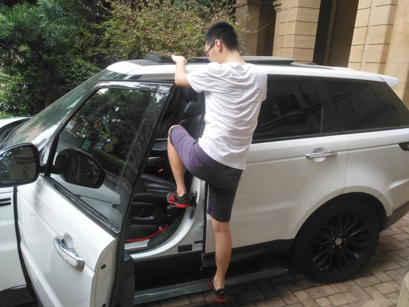 

Universal Foldable Car Vehicle Stepping Ladder Aluminum Car Auxiliary Pedal Foot Rest Pedals With Safety Hammer For SUV SRV JEEP