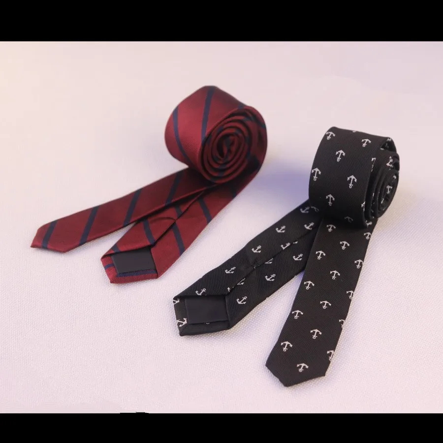 Модные мужские Узкие галстуки повседневное 5 см 6 Ширина хлопковые Галстуки для