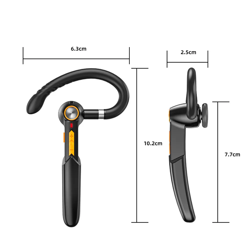 Fingerprint Touch Single Business Headset Bluetooth 5.0 Handsfree HIFI Noise Reduction Earphone Waterproof Earpiece With Mic | Электроника