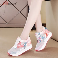 new net increase shoes floral casual shoes hollow low thick bottom loose cake breathable shoes