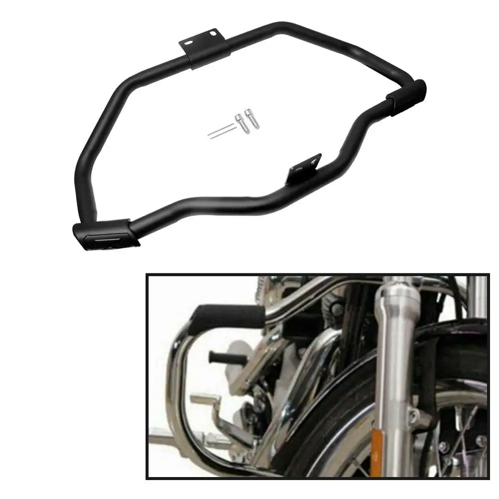Черный ретро мотоцикл усы защита двигателя Highway Crash Bar подходит для Harley Sportster XL883