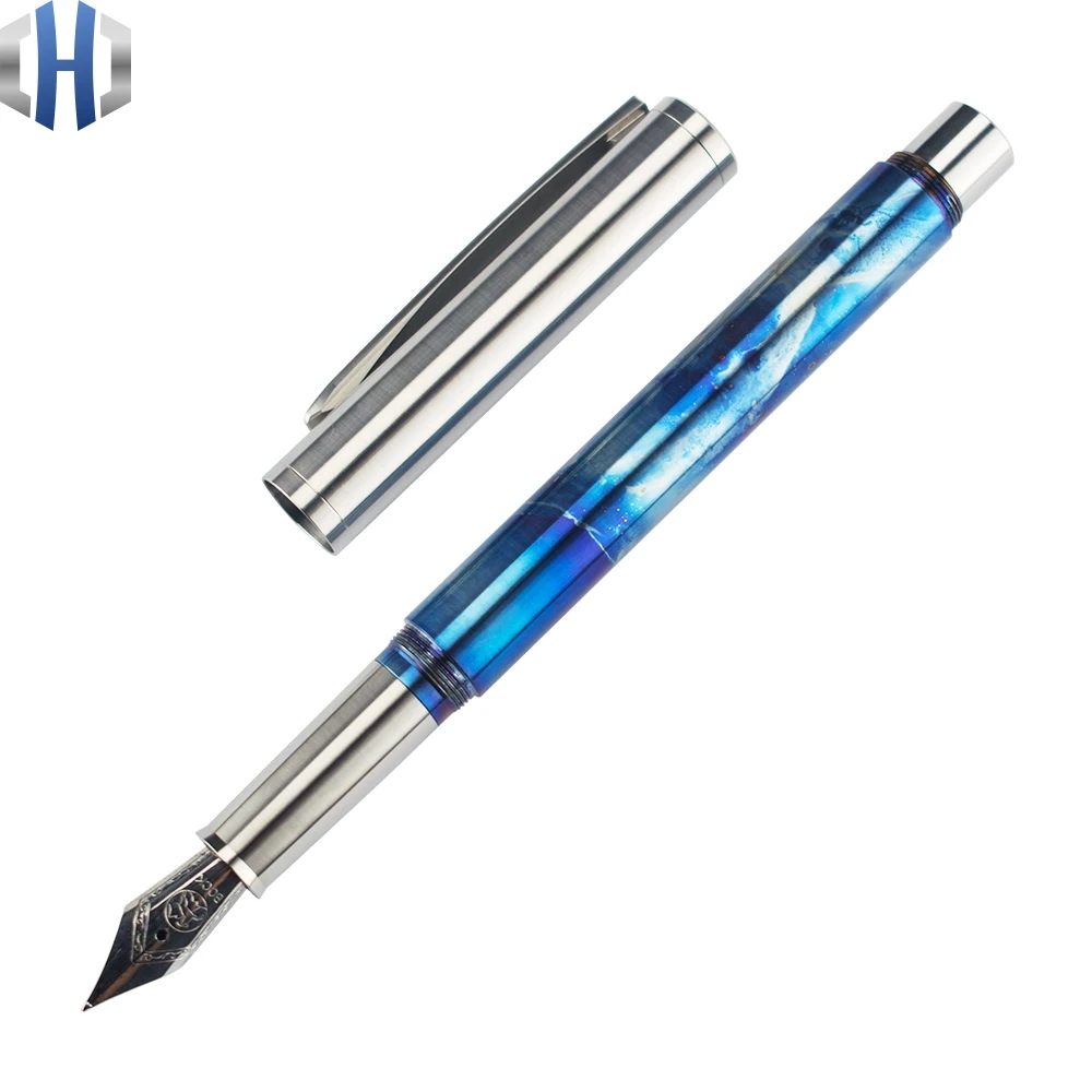 Немецкая ручка из титанового сплава Bock Nib подпись каллиграфическая подарок |